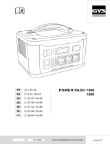 GYS POWER PACK 1500 POWER SUPPLY Инструкция по применению