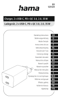 Hama 00125129 USB C 35W Charger Руководство пользователя