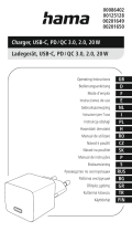 Hama 00086402 20W USB C Charger Руководство пользователя