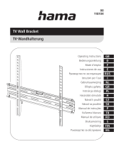 Hama 00118104 TV Wall Bracket Руководство пользователя