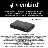 Gembird EE3-U3S-3 External USB 3.0 Enclosure Руководство пользователя