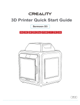 Creality Sermoon D3 3D Printer Руководство пользователя