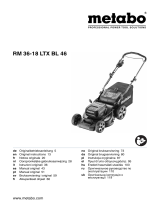 Metabo RM 36-18 LTX BL 46 Cordless Lawn Mower Инструкция по эксплуатации