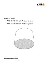 Axis Communications C1511 Network Pendant Speaker Инструкция по эксплуатации