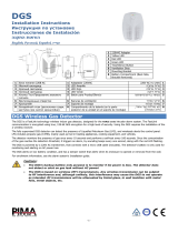 Pima DGS143/187 Wireless Gas Detector Инструкция по установке