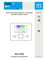 CAME OPALE W Руководство пользователя