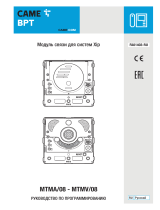 CAME MTMA/08-MTMV/0 Programming Manual