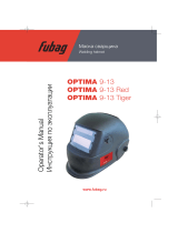 Fubag OPTIMA 9-13 Welder Helmet or Mask Руководство пользователя