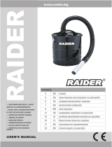 Raider Power Tools Tank 18L metal & HEPA filter for vacuum cleaner Руководство пользователя