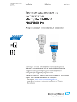 Endres+Hauser KA Micropilot FMR63B PROFIBUS PA Short Instruction