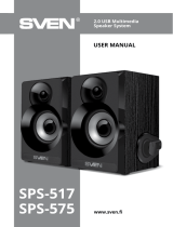 Sven SPS-517 2.0 USB Multimedia Speaker System Руководство пользователя