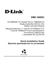 D-Link D-Link DMC-560SC Single-Mode Fiber Media Converter Module Инструкция по установке
