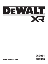 DeWalt DCD991, DCD996 XR Drill Driver Инструкция по эксплуатации