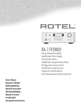 Rotel RA-1592MKII Stereo Integrated Amplifier Инструкция по применению