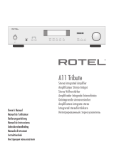 Rotel A11 Tribute Инструкция по применению