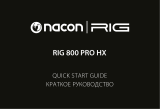Nacon RIG 800 PRO HX Руководство пользователя