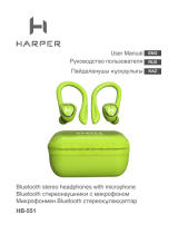 Harper НВ-551 Bluetooth Stereo Headphones Руководство пользователя