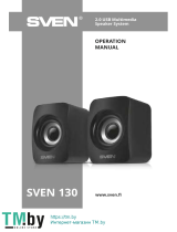 Sven 130 2.0 USB Multimedia Speaker System Руководство пользователя