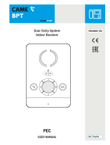 CAME BPT Indoor Receiver Door Entry System Руководство пользователя