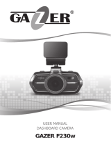 Gazer car video recorder F230w Руководство пользователя