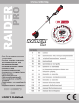 Raider R20 Cordless Brush Cutter Detachable shaft 20V RDP-SBBC20Set Руководство пользователя