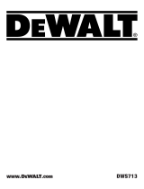 DeWalt DWS713 Руководство пользователя