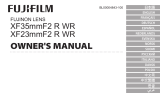 Fujifilm Fujinon XF23mmF2 R WR - Black Руководство пользователя