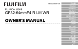 Fujifilm GF32-64mmF4 R LM WR Инструкция по применению