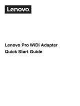 Lenovo Pro WiDi Adapter Инструкция по началу работы