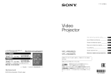 Sony VPL-VW500ES Инструкция по началу работы