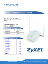 ZyXEL nwa1100-n Инструкция по началу работы