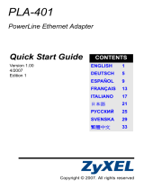 ZyXEL Communications PLA-401 Инструкция по началу работы