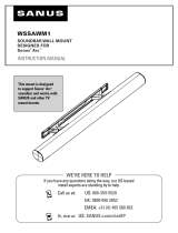 Sanus WSSAWM1 Инструкция по установке