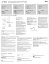 NEC KT-RC3 Setup Manual