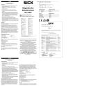 SICK MZT6 EX 3G/3D Magnetic cylinder sensor for T-slot Инструкция по эксплуатации