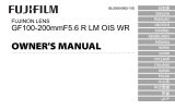 Fujifilm GF100-200mmF5.6 R LM OIS WR Инструкция по применению