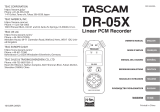 Tascam DR 05X Руководство пользователя