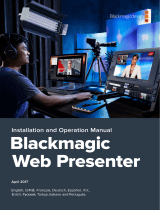 Blackmagicdesign Web Presenter  Инструкция по эксплуатации