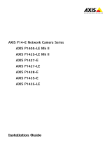 Axis P1427-E Инструкция по установке