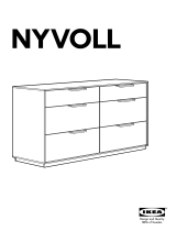 IKEA NYVOLL KOMMODE Инструкция по применению